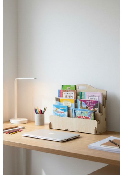 Carry Montessori 4 Raflı Ahşap Mini Kitaplık -Çocuk Odası Kitaplık - Masaüstü Mini Kitaplık fiyatları
