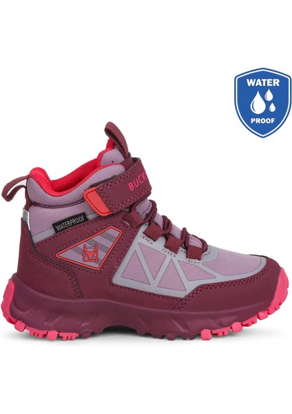 Çocuk Su Geçirmez Cırtlı Bot BUCK3040 Alaska Mürdüm