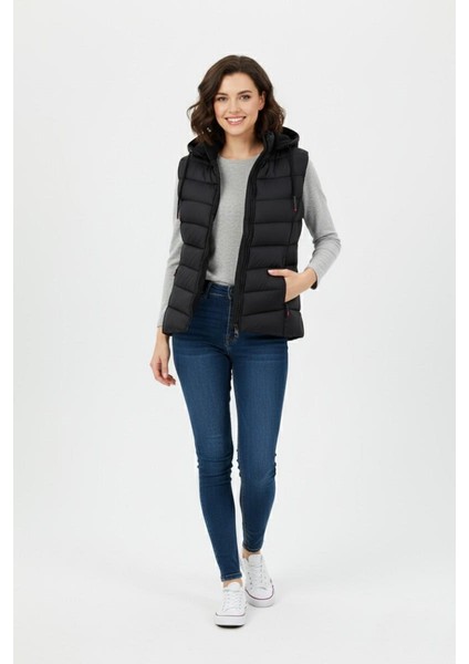 Kadın Kapüşonlu Spor Yelek 5000 BGL-ST04894