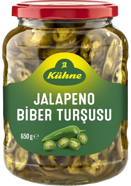 Kühne Jalapeno Biber Turşusu Dilimli 650 gr