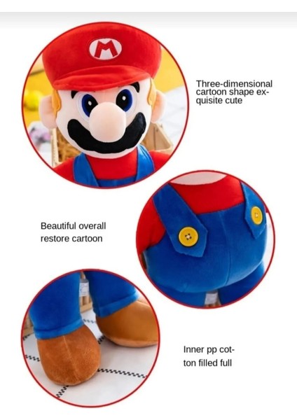 Efsane Süper Mario Kardeşler Mario Luigi Peluş Oyuncak Uyku & Oyun Arkadaşı 25 Cm. fiyatları