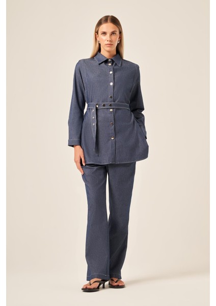 Ftz Kadın Kot Takım Indigo 31184