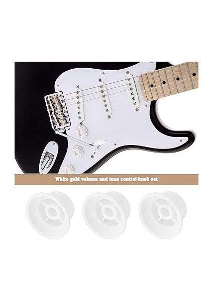 Beyaz Düğme Seti, Anahtar Ucu Seti, 2 Ton, 1 Ses Şiddeti Seti, Fender ile Uyumlu, Stratocaster Gitarlar, E Gitarlar ile Uyumlu, St Tarzında fiyatları