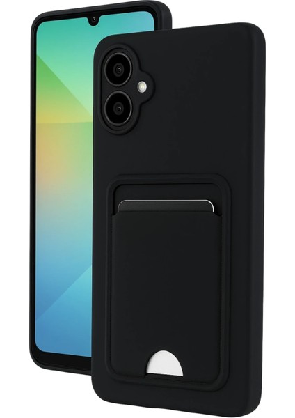 Samsung Galaxy A07 Uyumlu Kılıf Kamera Korumalı Cüzdanlı Içi Kadife Yumuşak Slikon Kapak