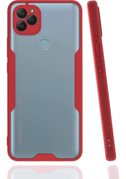 General Mobile Gm 22 Kılıf Platin Silikon - Kırmızı (K95)