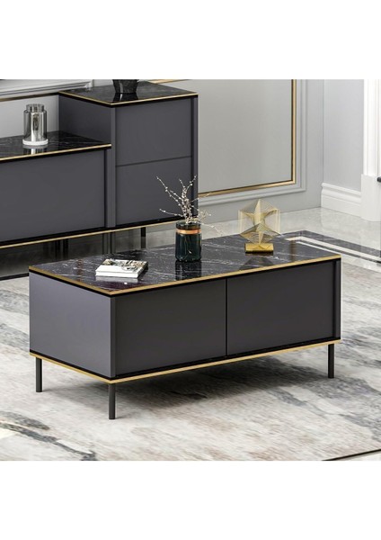 Dizayn Imaj Orta Sehpa (Mermer Desen)