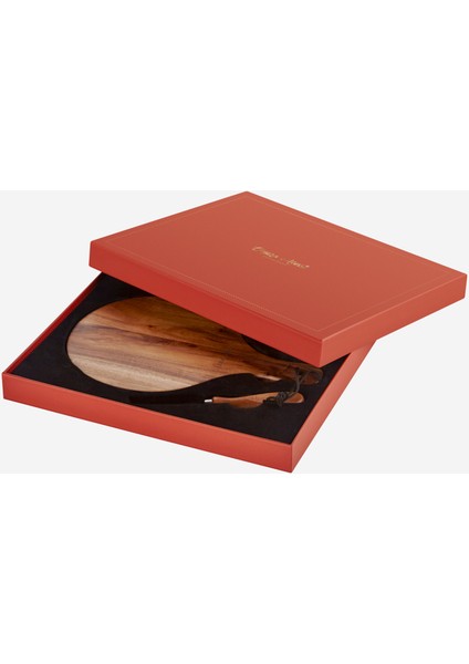 Acacia Elegance Kahverengi Ahşap Peynir Sunum Tabağı modelleri