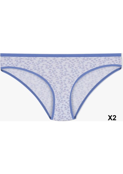 Kadın 12'li Pamuklu Desenli Külot modelleri