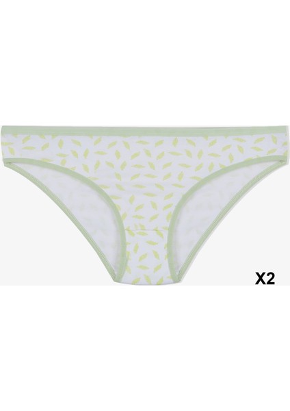 Kadın 12'li Pamuklu Desenli Külot fırsatları