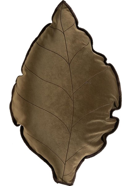 Concept Frond Yaprak Kadife Kırlent Yeşil 55 x 40 cm