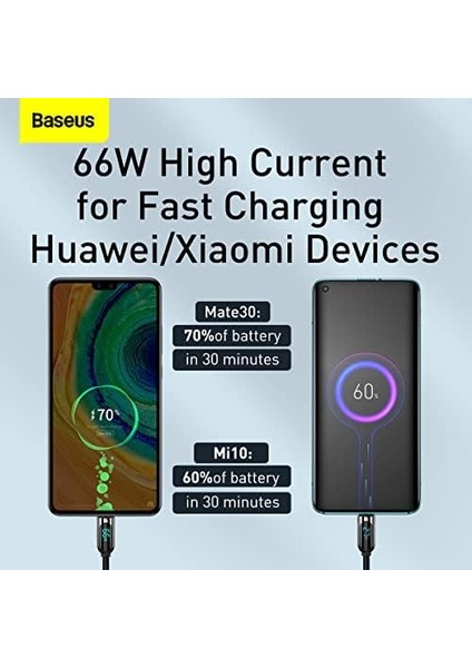 Hızlı Şarj Kablosu USB To Type-C 66W, 2m, Siyah fiyatları