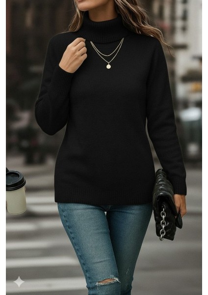 Kadın Uzun Kollu Balıkçı Yaka Triko Bluz modelleri