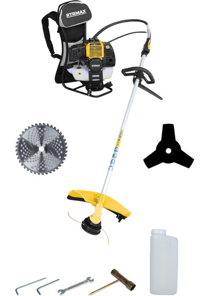 RTM9636SET Benzinli Sırt Tipi Tırpan 3'lü Set -Eldiven-Tırpan Misinası fiyatları