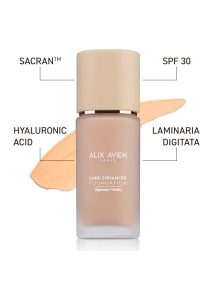 Alix Avien Kırışıklık Karşıtı Nemlendirici SPF30 Parlak Bitişli Fondöten Care Enhancer 815 Warm Honeywheat fiyatları