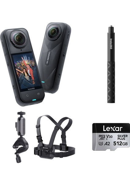 X5 Aksiyon Kamerası - Bisiklet Kiti 512 GB