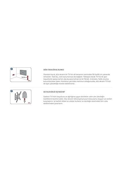 Tüm Markalara Uyumlu 32" - 65" Inç 81-165 cm Ekran Televizyon LCD LED Monitör Plazma Smart Tv Sabit Duvar Askı Aparatı fiyatları