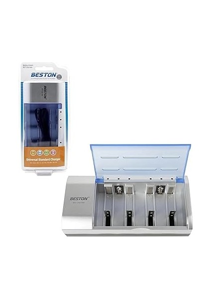 Beston (AA-AAA-C-D-9V-SC) Universal Tüm Boylar Pil Şarj Cihazı BST-C821BW fiyatları