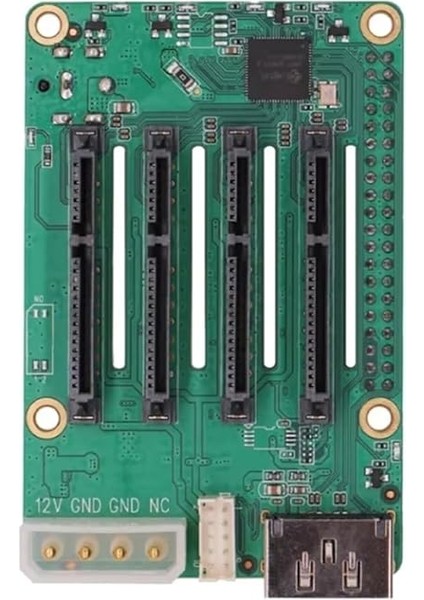 Pi 5 Penta Sata Hat - 5x'e Kadar Sata Disk Şapka modelleri