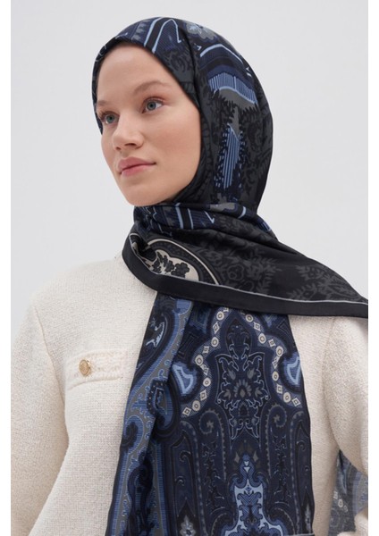 Harmony Mavi Early Ipek Şal