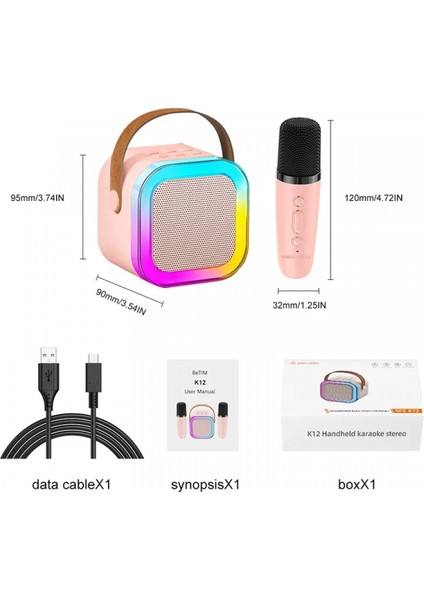 Karaoke Mikrofon Hoparlör Seti Mini (5324) indirimleri