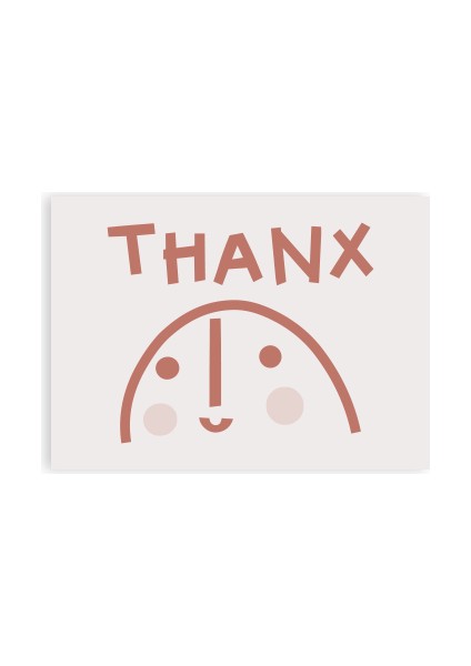Thanx / Teşekkür Motivasyon Kartı