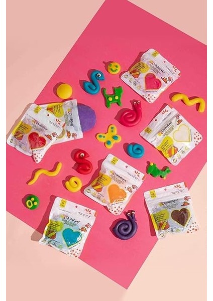 Oyun Hamuru - 6'lı Pastel Set 6X125 gr Vakumlu Kartuş Paket - (Ecopack-Refill) fiyatları