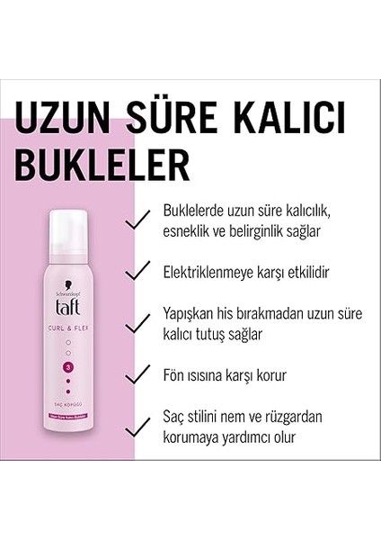 Curl & Flex Saç Köpüğü 150 ml modelleri