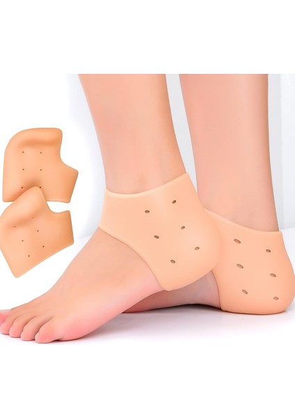 Kyrotech Silikon Topuk Çorabı, Topuk Dikeni ve Çatlaklara Karşı Yastıklayıcı KORUMA,%100 Yumuşak Jel Gömlek, Ayak Bakımı Için 1 Çift Ortopedik Destek modelleri