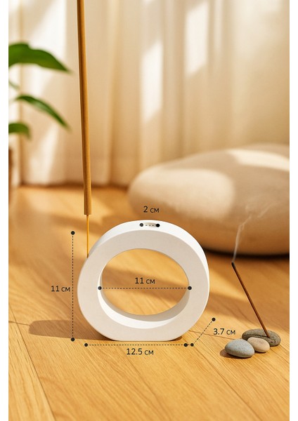 El Yapımı Halka Formlu Modern Vazo – Spiral Beton Tasarım (12,5×11 Cm) modelleri