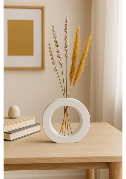 El Yapımı Halka Formlu Modern Vazo – Spiral Beton Tasarım (12,5×11 Cm) fırsatları