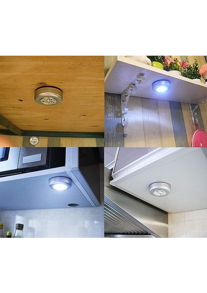 Home Spot Lamba Kablosuz Dokunmatik Pilli LED Lamba 3 Ledli Dolap Mutfak Içi Aydınlatma modelleri