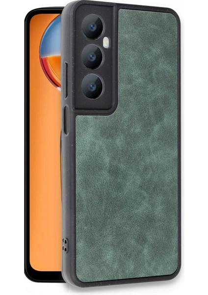 Realme C65 Kılıf Aras Deri Kapak - Koyu Yeşil (K95) fiyatları
