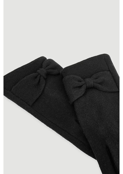 Fiyonklu Eldiven - Siyah fiyatları