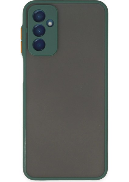 Samsung Galaxy M13 Kılıf Montreal Silikon Kapak - Yeşil fırsatları