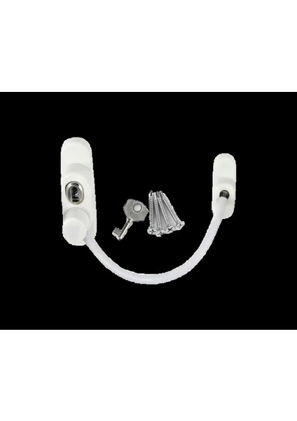 Beyaz Halatlı Anahtarlı Emniyet Kilit (K95)