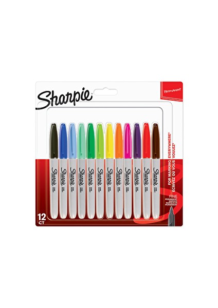 4 Adet Sharpie Kalem Permanent Markör 12'li Paket