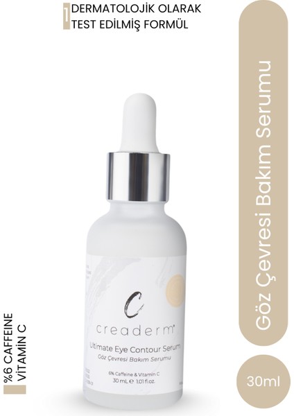 Göz Çevresi Bakım Serumu 30 ml (Kafein ve Vitamin C ile Göz Altı Torbalarına Karşı Etkili Formül)