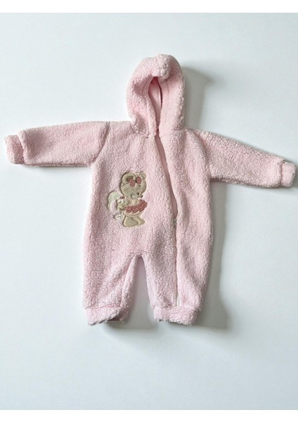 3-12 Ay Sevimli Hayvan Nakış Işlemeli Kapşonlu Fermuarlı Ekstra Yumuşak Welsoft Kuzu Tulum fiyatları