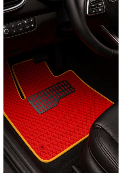 Toyota Rav4 2005-2012 Aracınıza Özel Eva Paspas Kırmızı Sarı | Kaymaz ve Yıkanabilir Taraftar Oto Paspas fırsatları