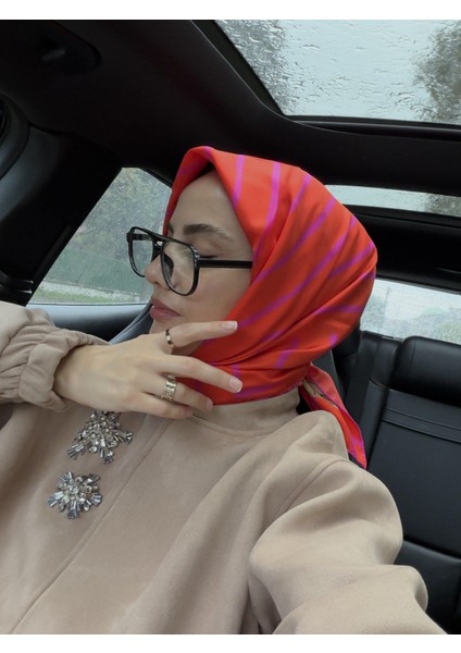 Yeni Sezon Twill Ipek Eşarp 2513-10