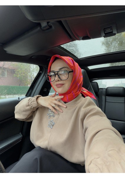 Yeni Sezon Twill Ipek Eşarp 2513-10 modelleri