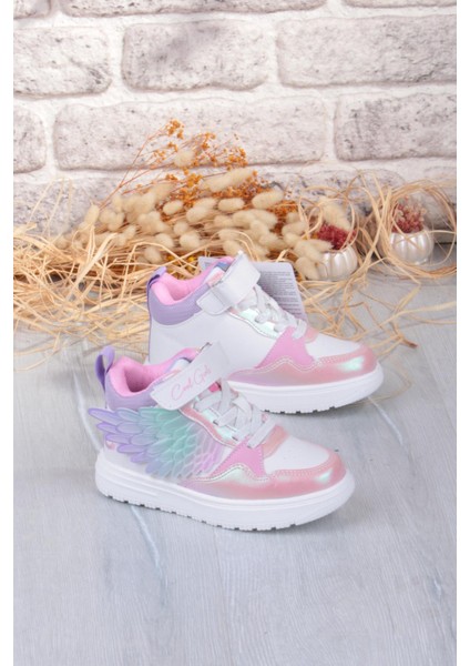 Cool Helen Rahat Hafif Kanat Figürlü Bilekli Sneaker Kız Çocuk Ayakkabı