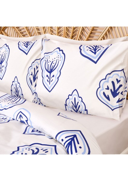Soft Azul Çift Kişilik Nevresim Takımı - Mavi / Beyaz fiyatları