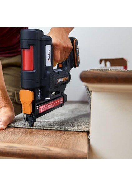 WX844 20VOLT/2.0AH Li-Ion 16-40MM Profesyonel Şarjlı Zımba Makinesi + 2700 Adet Yedek Zımba modelleri