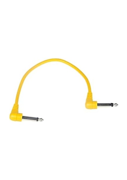 6 Adet Renkli Gitar Patch Kabloları Gitar Efekt Pedalları Için Açılı modelleri