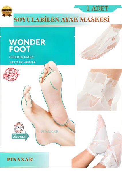 Ölü Deri ve Çatlaklar Için Soyulabilen Ayak Peeling Maskesi 50ML Wonder Foot Peeling Mask Ay