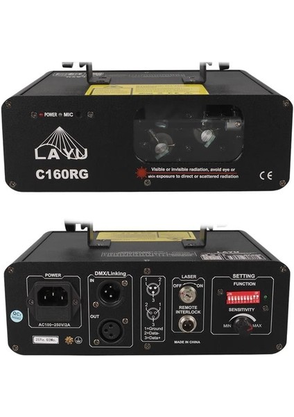 C160RG Kırmızı-Yeşil Çift Renk Beam Efekt Lazeri modelleri
