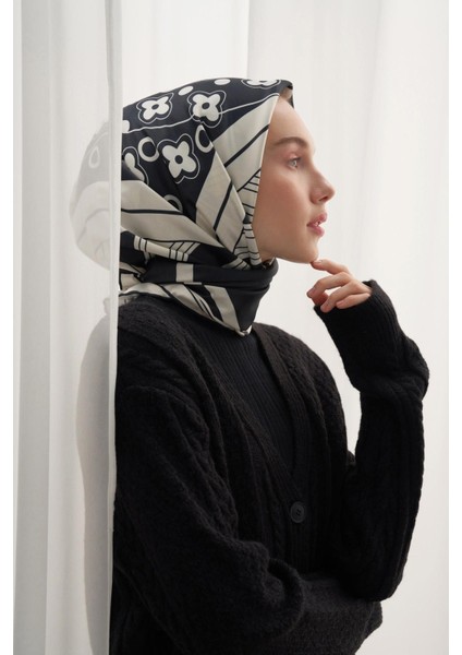 Twill Eşarp Eva Siyah fırsatları