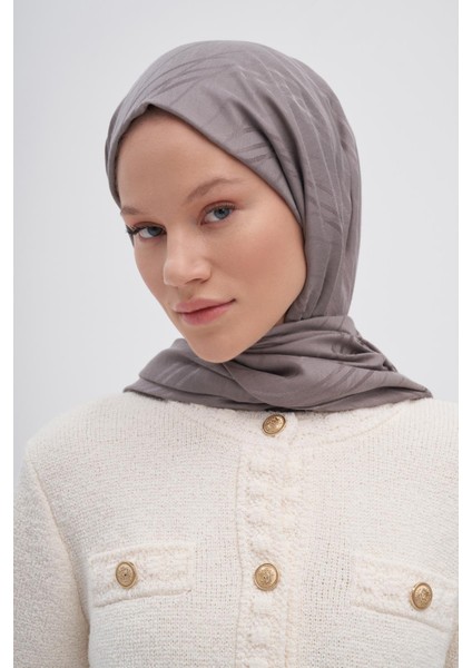 Simetrik Jakar Italyan Ipekli Şal Küllü Gri modelleri