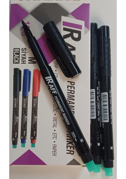 Permanentmarker Asetat CD Kalemi M Siyah 12Lİ Paket